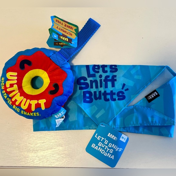 NWT!!! “ULTIMATE SUMMER” toy SET & PET BANDANA by BARK - DOG TOYS - Picture 12 of 14